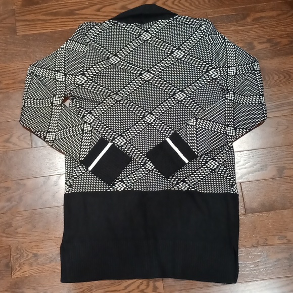 Olsen Henny Open Front Wool Yarn Cardigan Sweater Golden Glam S M - Picture 16 of 16